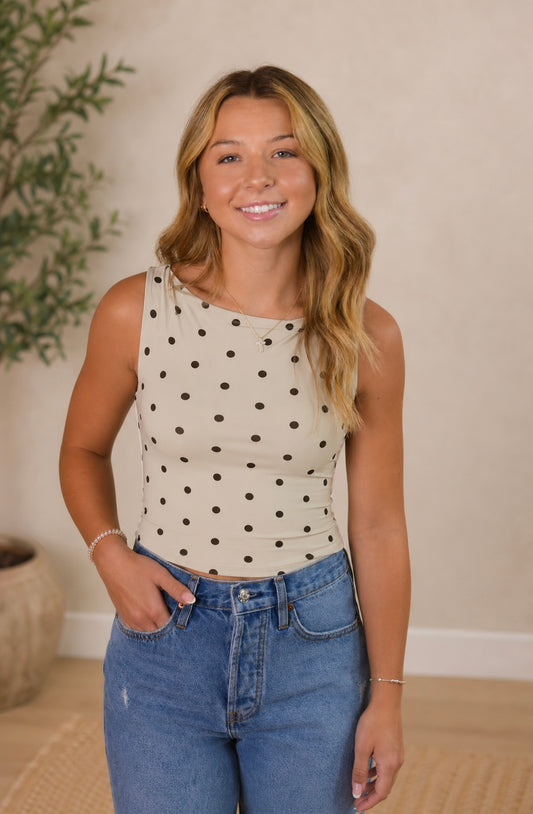 Polka Dot Moment Top