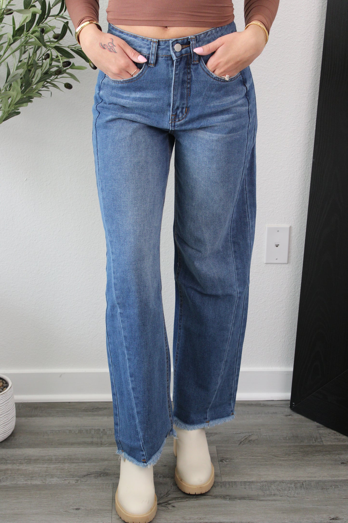 Easy Going Straight Leg Jeans