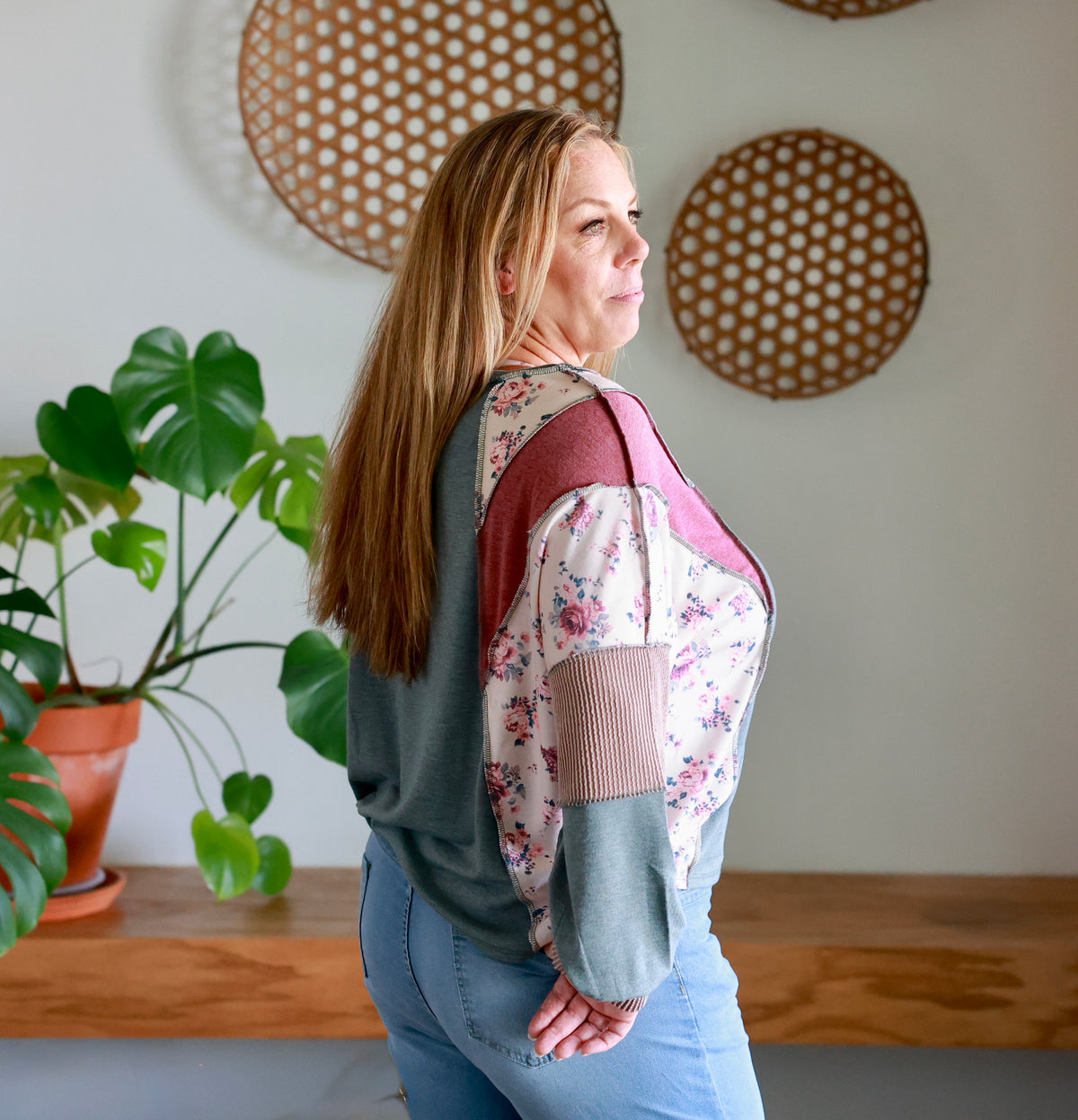 Emerson Wildflower Patchwork Top