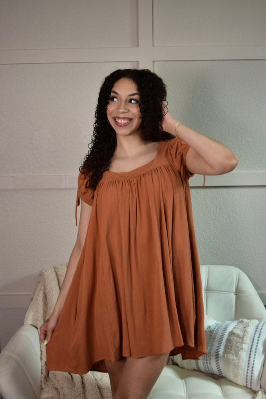 Ellie Shift Dress: Spice