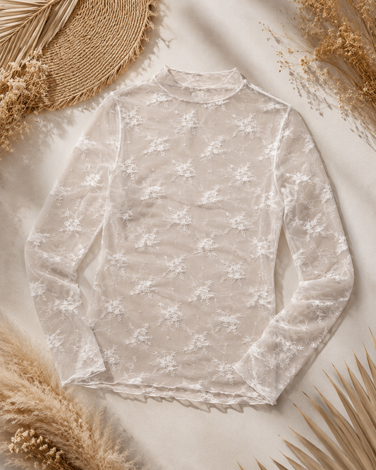 Ivory Whisper Lace Top