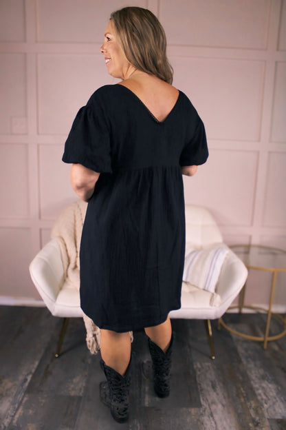 Amelie Dress: Black